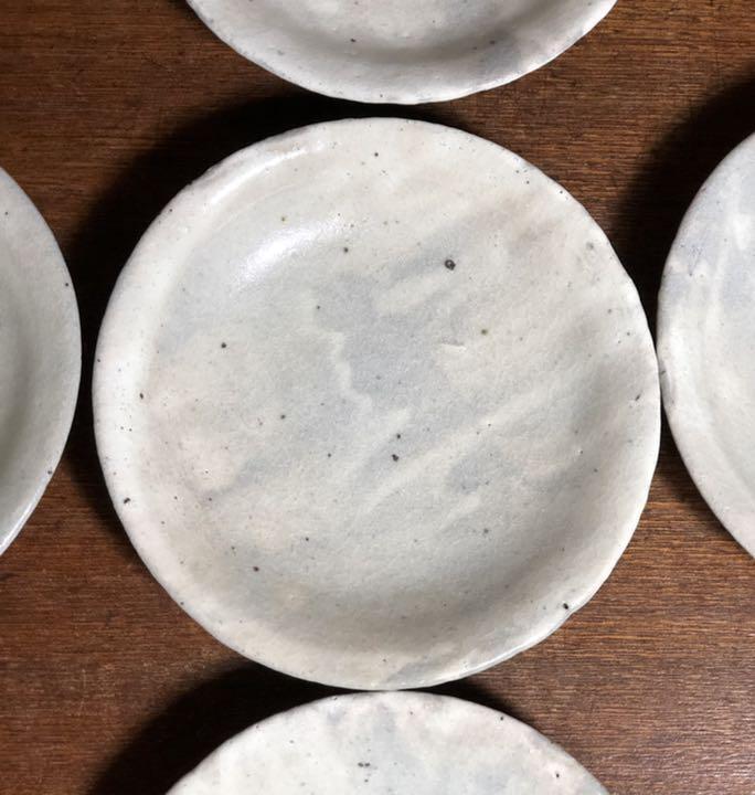 Powdered five-inch plate, Ogaya kiln, Toyoba Soya, famous plate