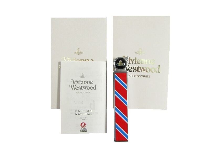 As is For Parts Vivienne Westwood Regiment Stripe Slim Orb Lighter