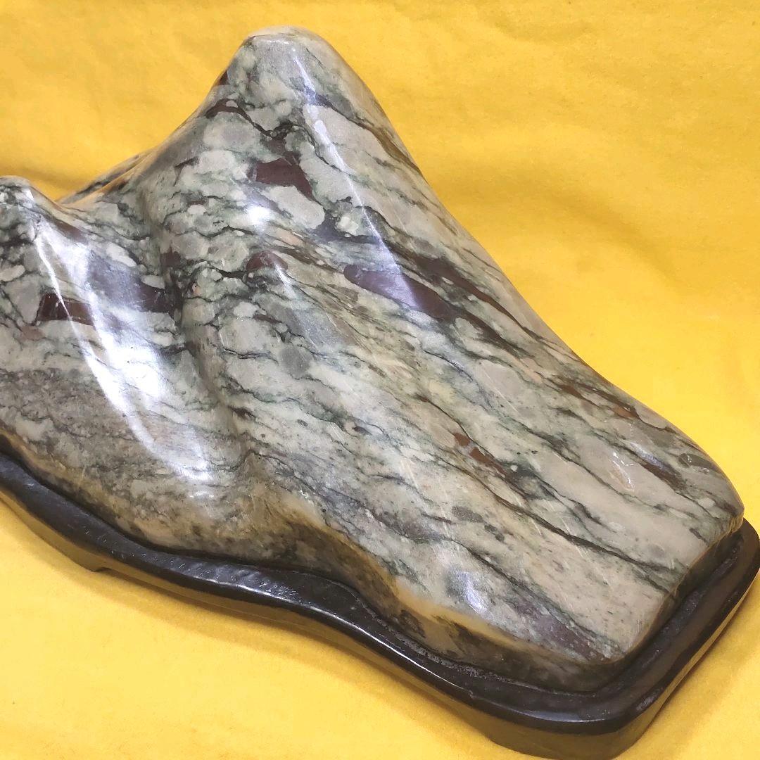 Natural stone figurine with a stand from Hokkaido Power stone
