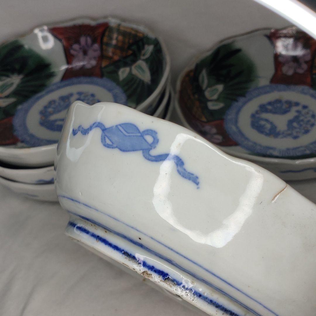 Koimari ware Kuai plate Kuai plate Color painting Hand-painted
