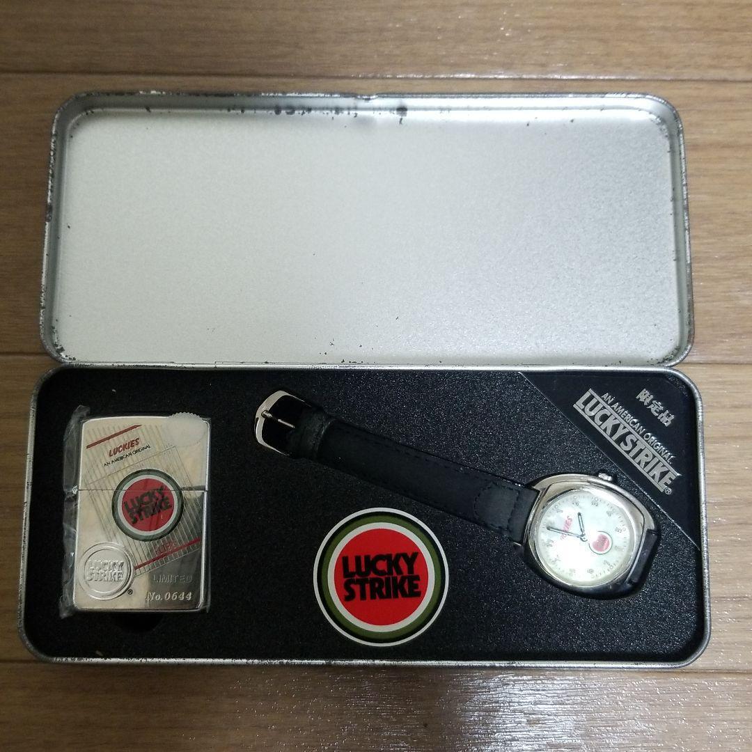 As is for parts Limited warranty card Lucky Strike ZIPPO watch