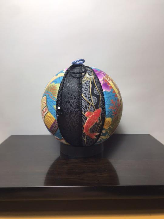 Temari Interior decoration  helmet / light blue Treasure ship