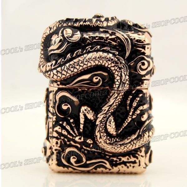 As is For Parts Ryujin full metal jacket oil lighter ZORRO  zippo copper