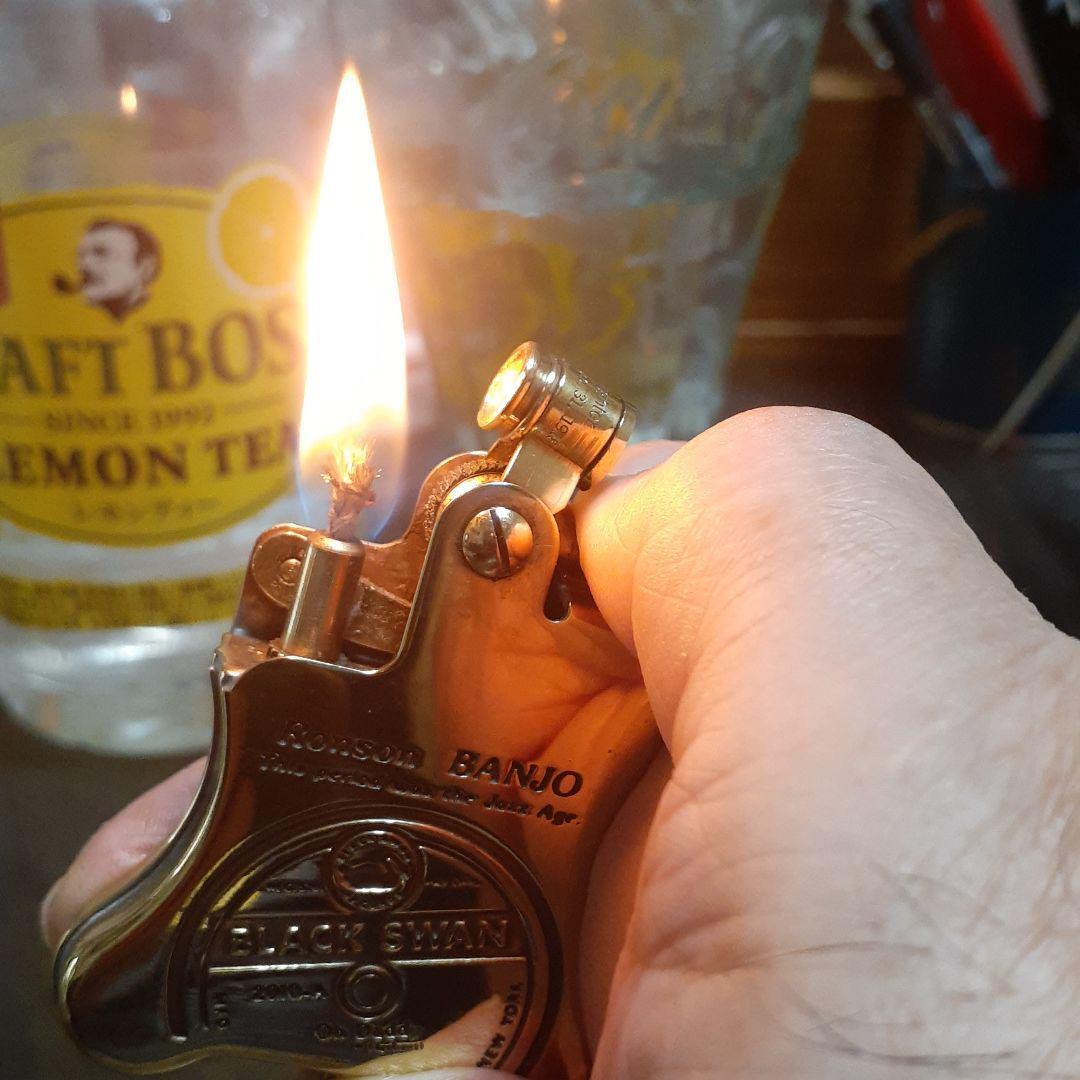 As is for Parts Ronson oil lighter Ronson Banjo Blackswan brass