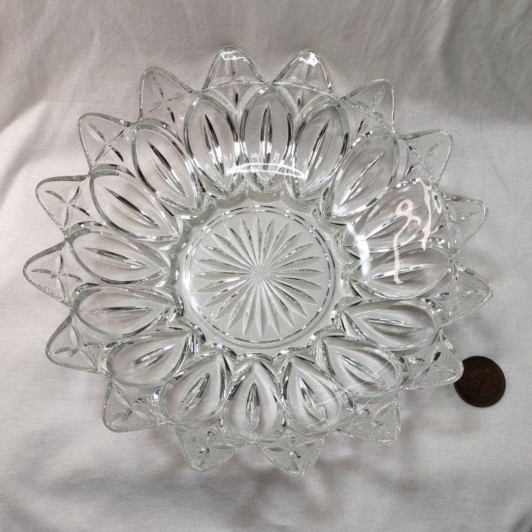 Glass ball Showa retro salad ball Fruit plate Free shipping from the old family