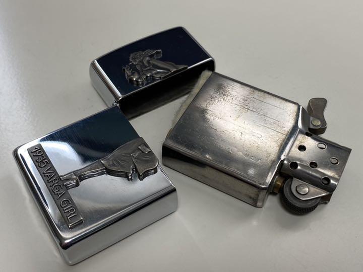 As is For Parts Zippo  Writer  1935 VARGA GIRL  Silver  Limited 1993