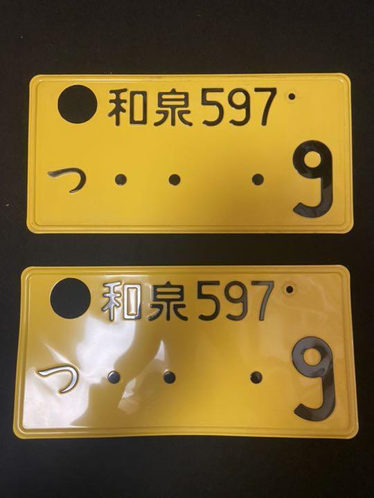 Light car license plate erased set of 2 Izumi