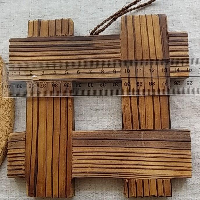 Thick corkboard pots and wooden pots
