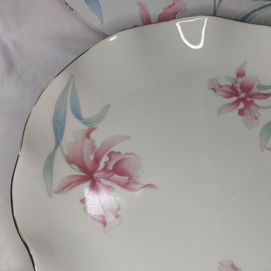 Koransha cattleya series large plate diameter 28cm co-box unused
