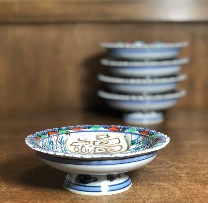 Yasuo Tamayama kiln, Yasuo Tamaki, dyed Fukujumon, small bowls