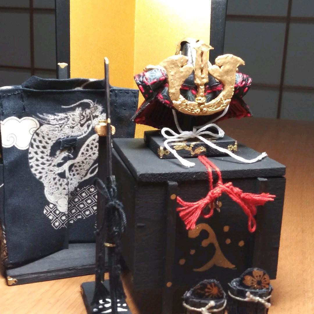 Sengoku warlord armor helmet figurine JAPAN