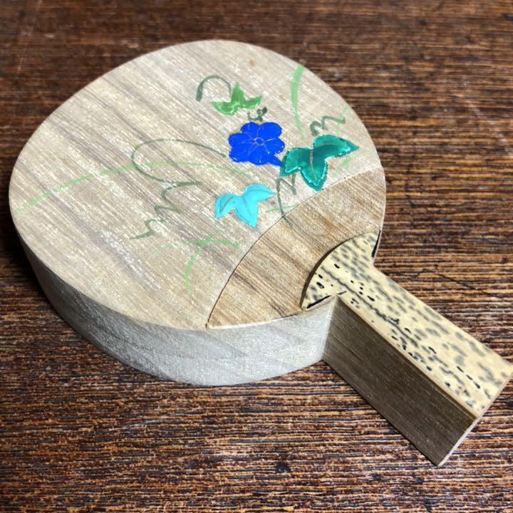 Dojo Munehiro's morning glory pattern incense, natural wood