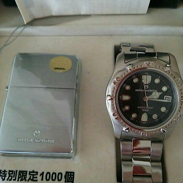 As is For Parts Mila Schon Special Limited Edition Zippo & Watch