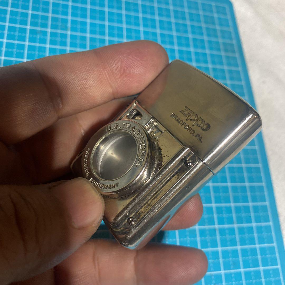 As is For Parts Zippo Time Light Oil Lighter