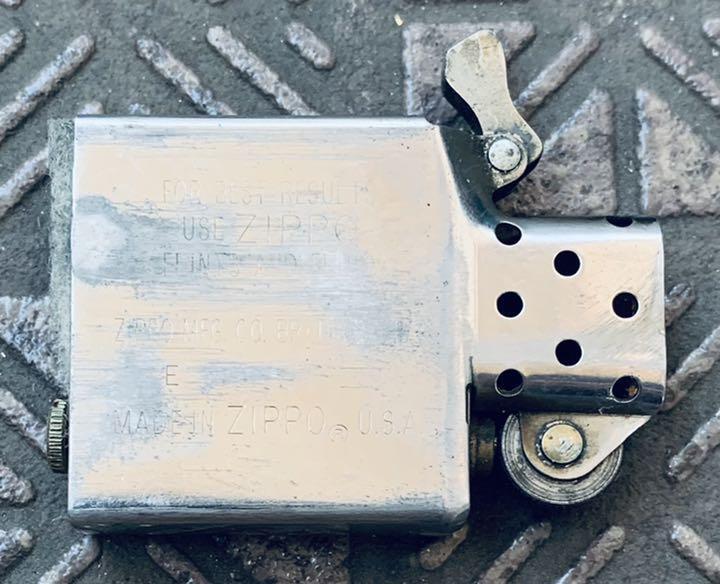 As is For Parts Zippo Lighter Sterling Silver Stripe 1993