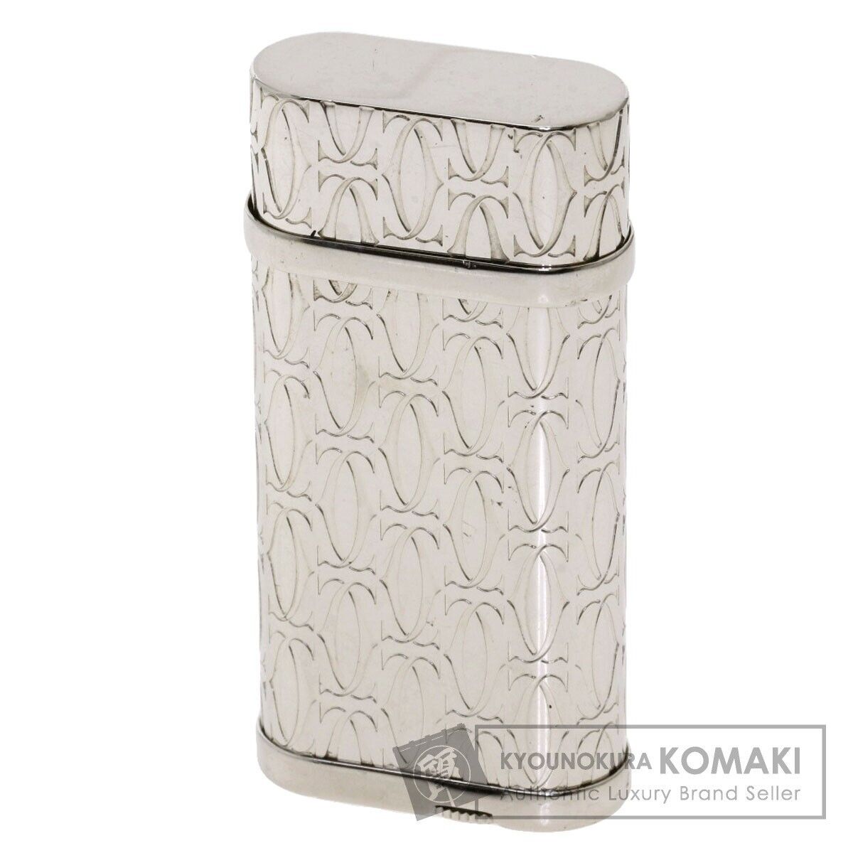 As is For Parts Cartier C de Cartier gas platinum finish lighter metal