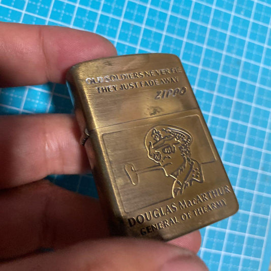 As is For Parts Zippo Douglas MacArthur oil lighter