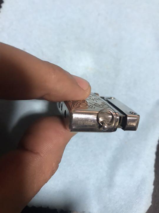 As is For Parts Vivienne 925 silver gas lighter silverware Double-sided pattern