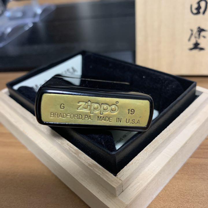 As is For Parts ZIPPO Echizen Lacquer Kawada Lacquer Jet Black