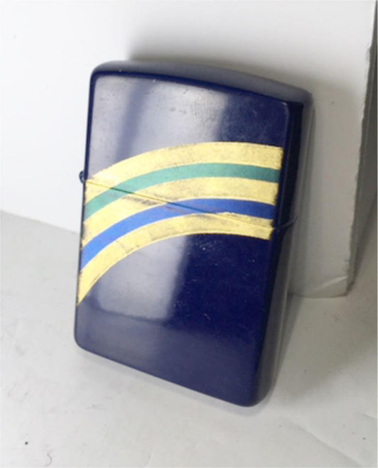 As is For Parts zippo 1992 lacquer navy blue tradition Japanese Japanese