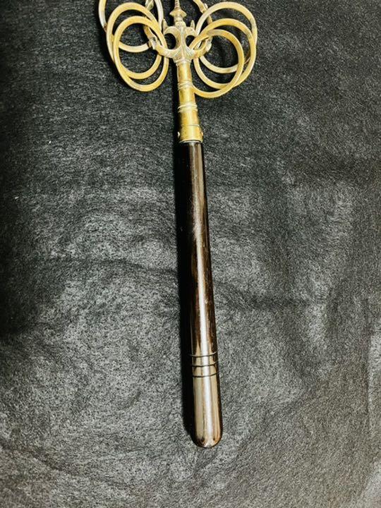 Shakujo esoteric Buddhism antiques temple black brown