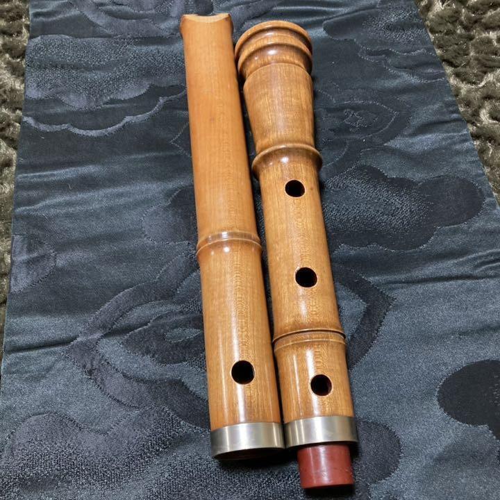 Shakuhachi Tozan-ryu 1-shaku 8-sun pipe Intermediate silver-wrapped woodwind
