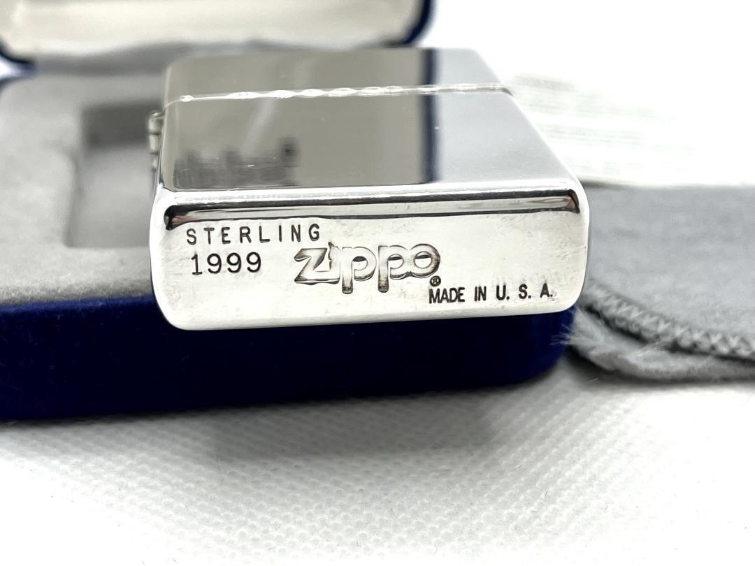 As is For Parts Super Good Condition Zippo 1999 Sterling Silver Pure Silver Ligh