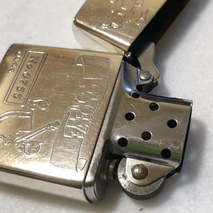 As is for parts Zippo lighter Popeye Popeye limited edition made in 1994