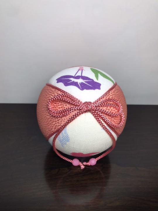 Temari "Interior decoration / gift" No.909 [Goldfish & morning glory]