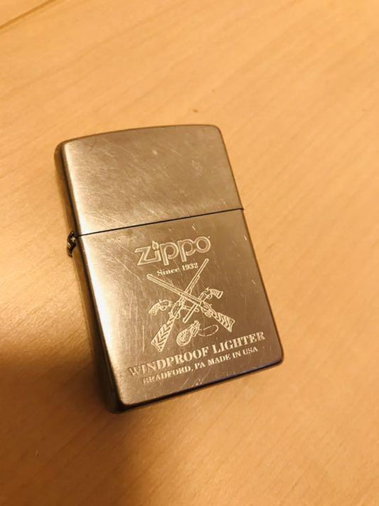 As is for parts Zippo WINDPROOF LIGHTER Zippo oil lighter rifle