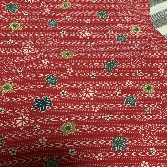 Pure silk crepe kimono hagire about 34 x 80