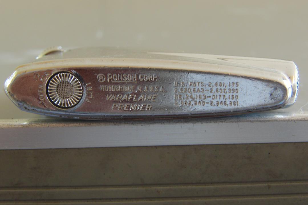 As is For Parts RONSON Baraframe Premier Gas Lighter