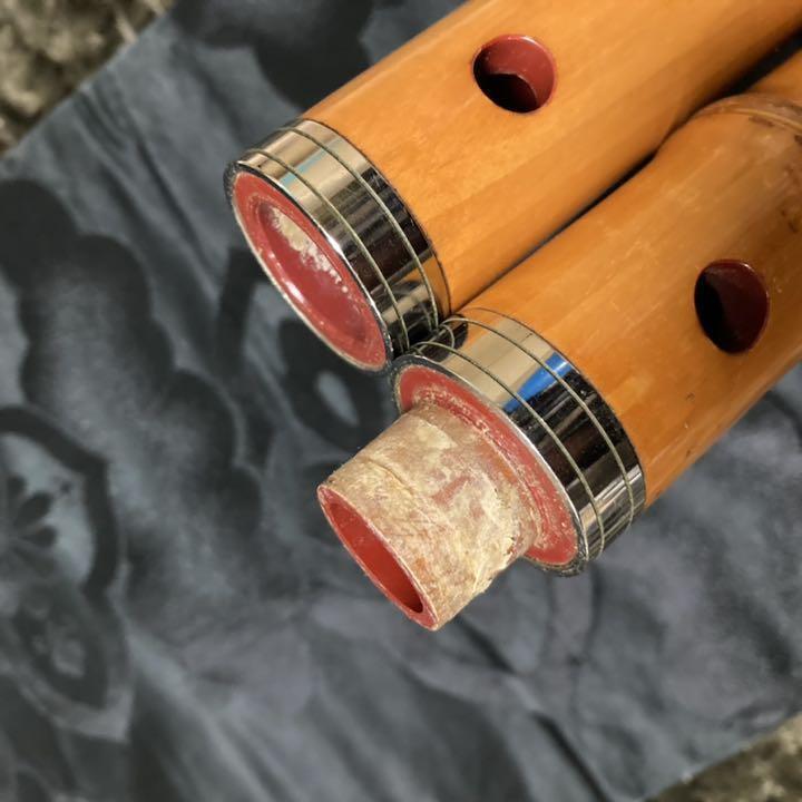 Shakuhachi   pipe  Damaged Sound production confirmed