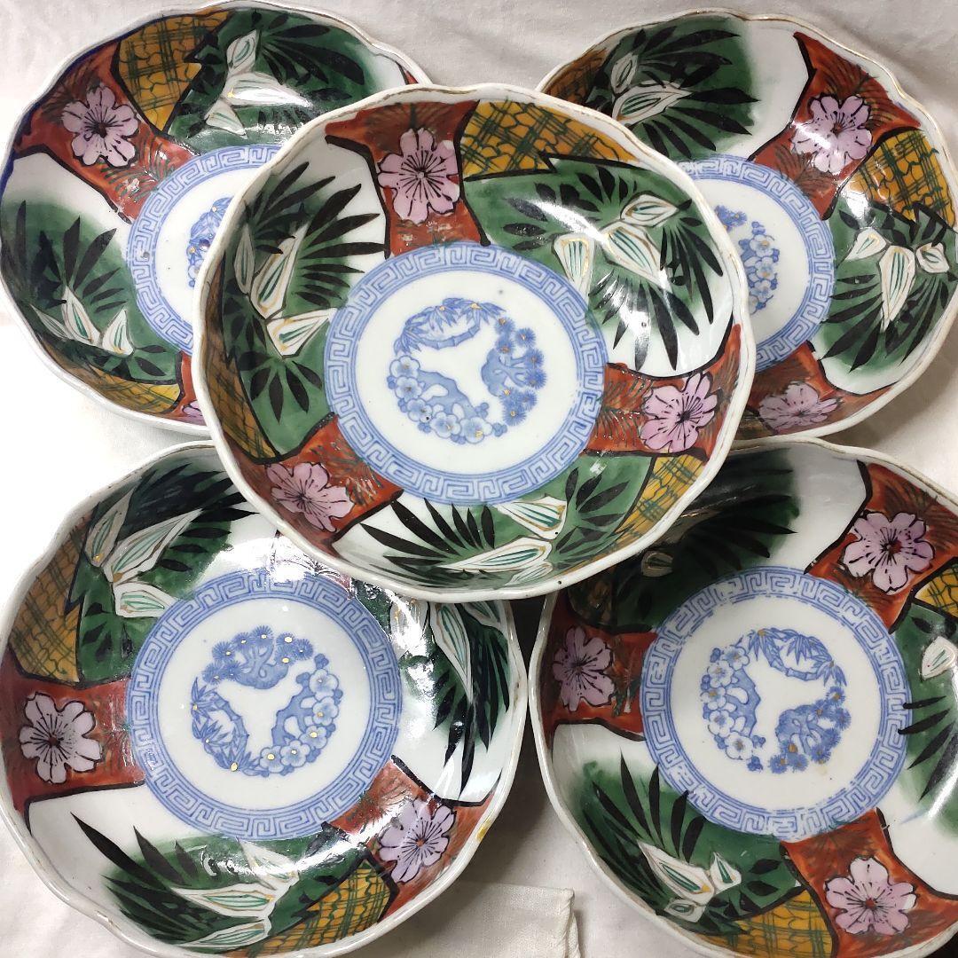 Koimari ware Kuai plate Kuai plate Color painting Hand-painted