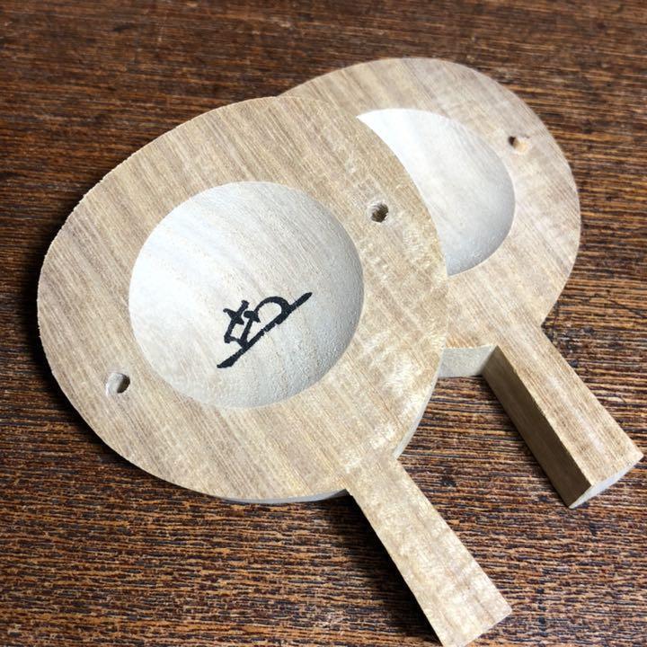 Dojo Munehiro's morning glory pattern incense, natural wood
