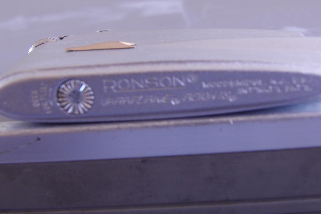 As is For Parts RONSON rose flame gas lighter