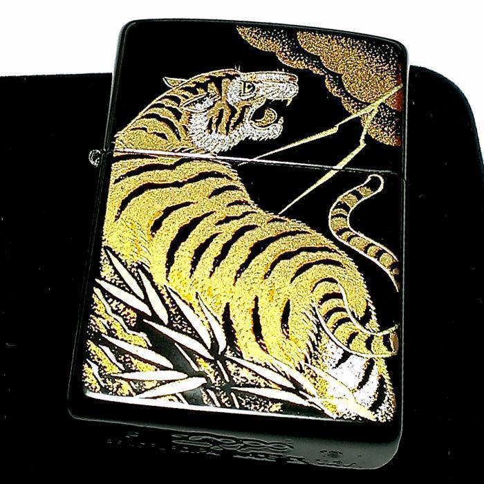 As is For Parts Zippo Japanese Pattern Zippo Lighter Genuine Gold Makie Tiger Tr