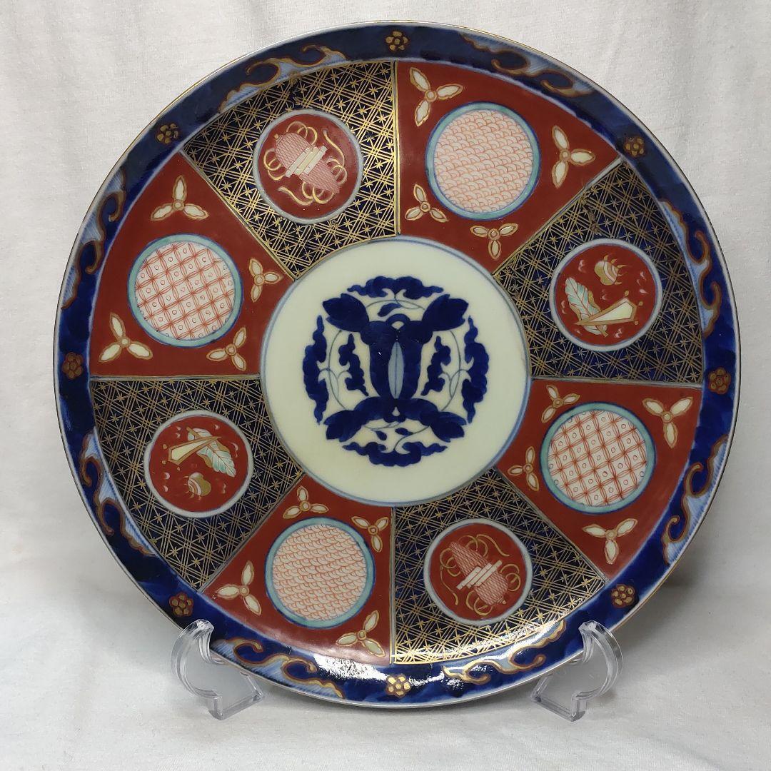 Koimari ware Marumon plate Kinrande Kinrande Edo period paulownia box