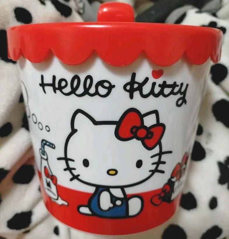 Kitty Sanrio accessory case storage box canister set plastic chest