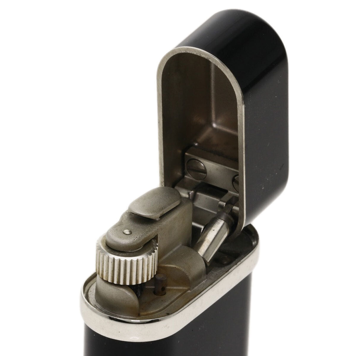 As is For Parts Cartier gas black composite platinum lighter metal