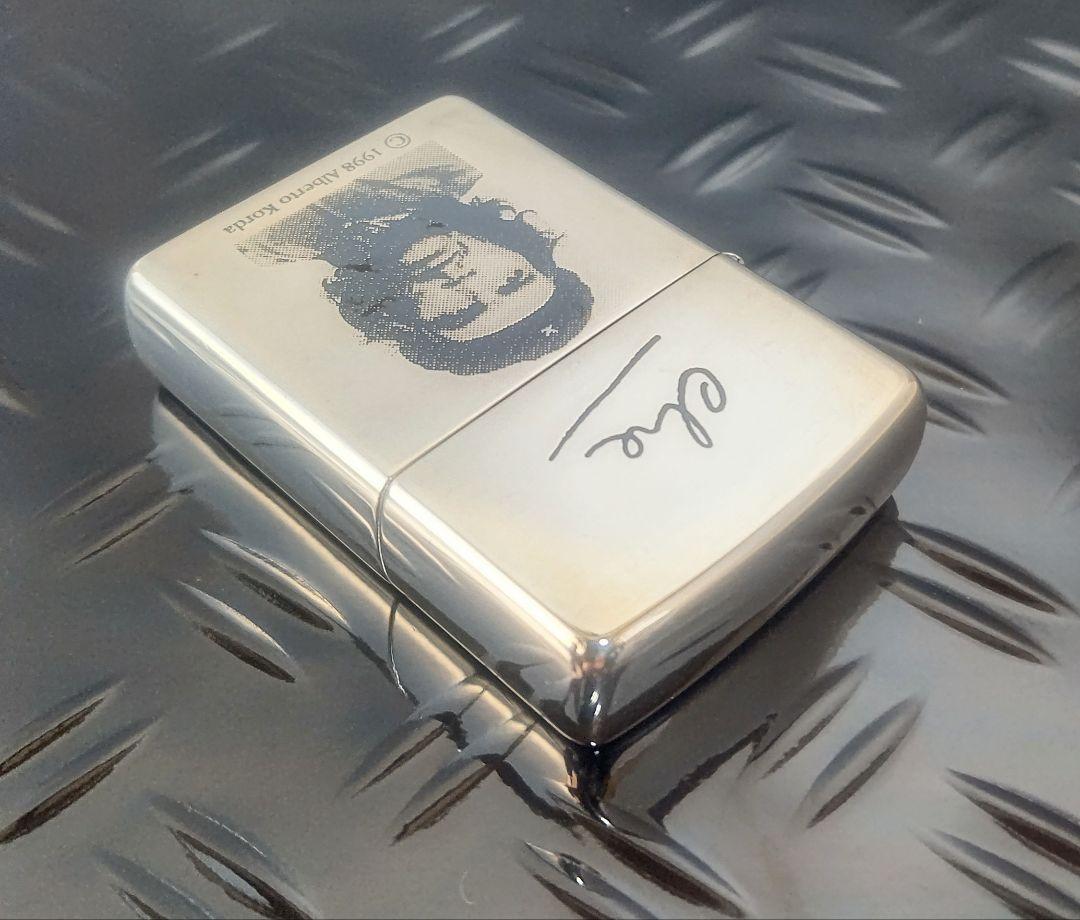As is for parts Zippo チェ・ゲバラ Silver plating 1998年製 廃盤品