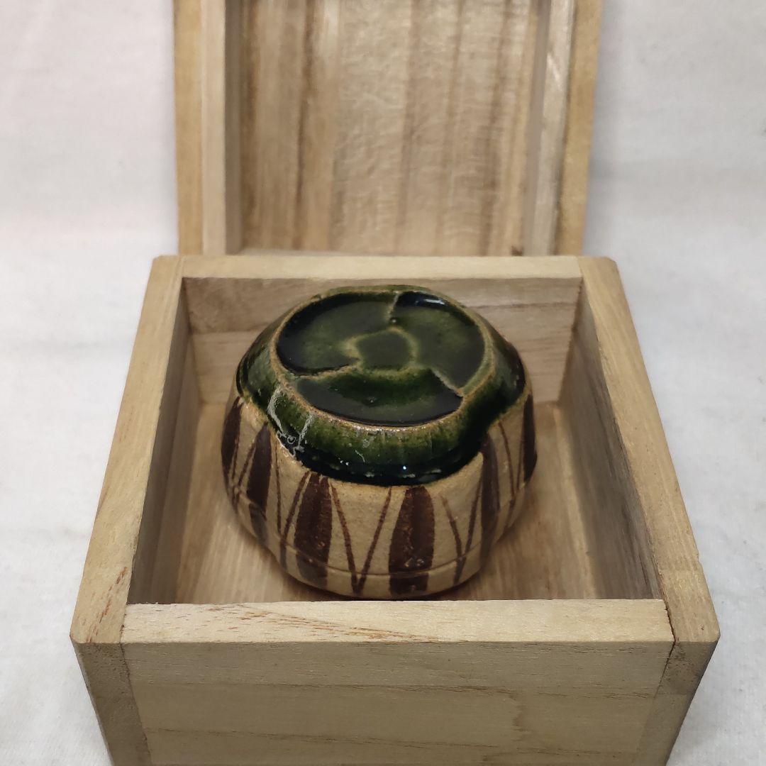 Hajiki Kogo Oribe ware paulownia box Inscription unused item