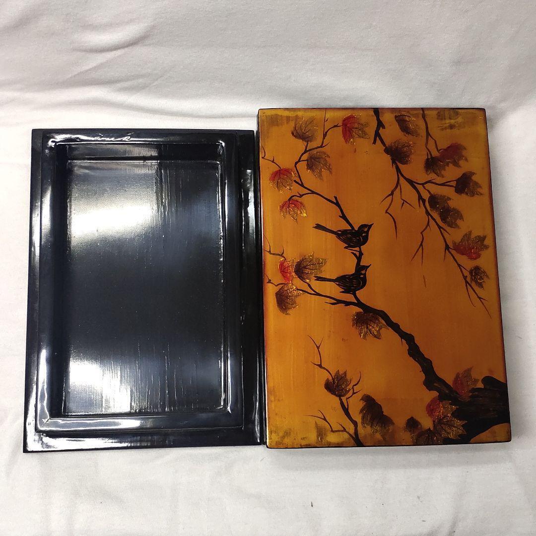 Lacquerware Small Box Kodori Momiji Maki-e Mitsuharu