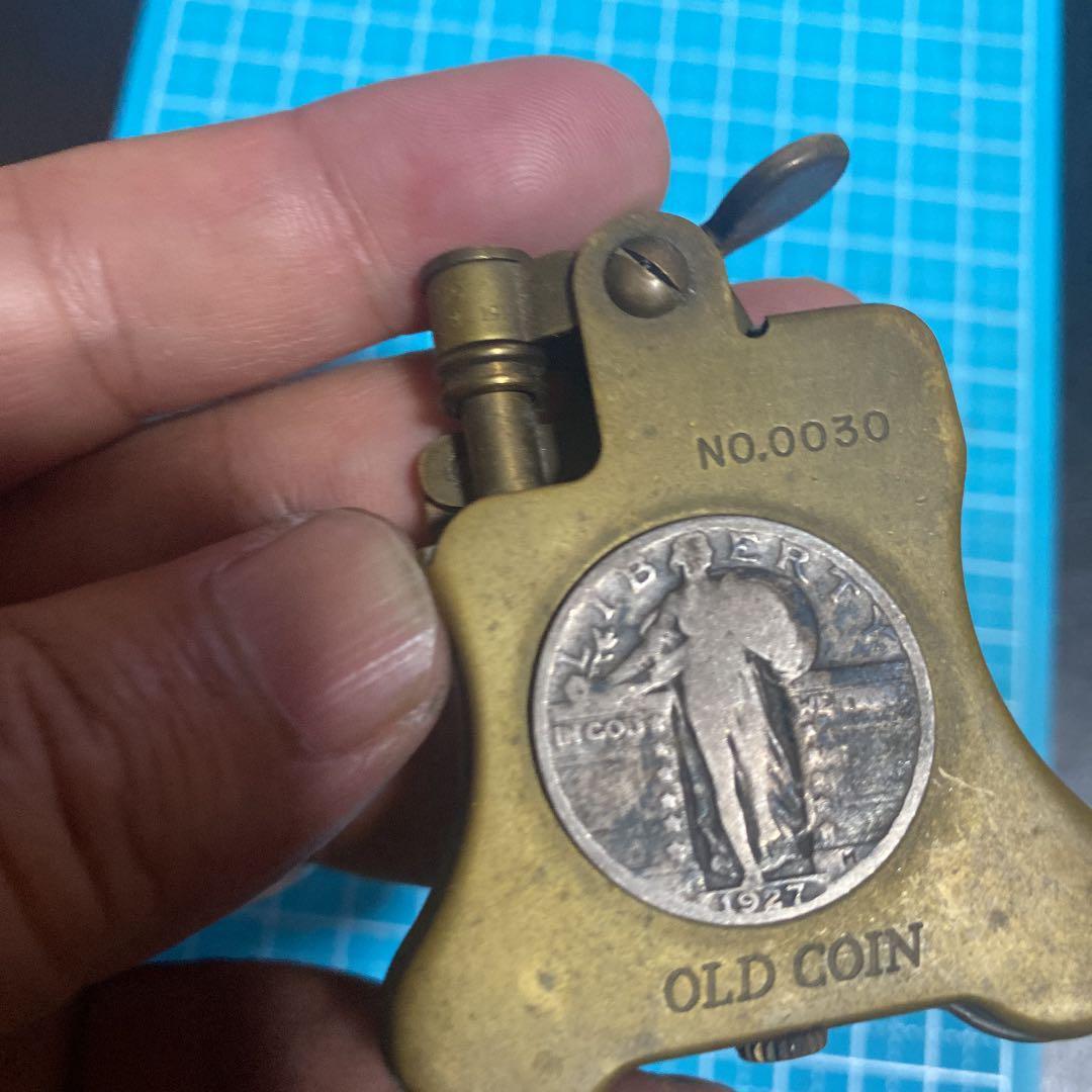 As is for Parts Ronson limited edition old coin oil lighter