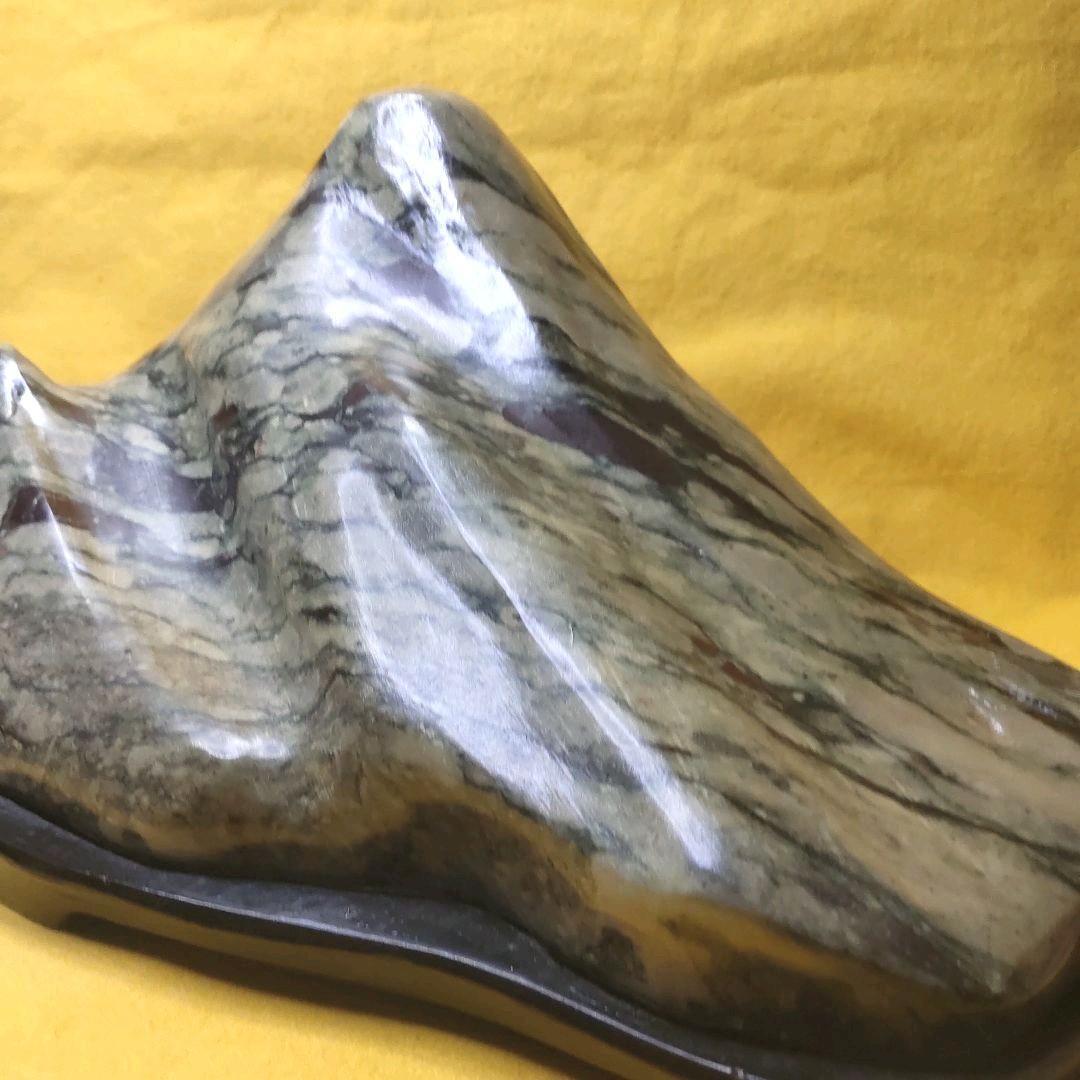 Natural stone figurine with a stand from Hokkaido Power stone