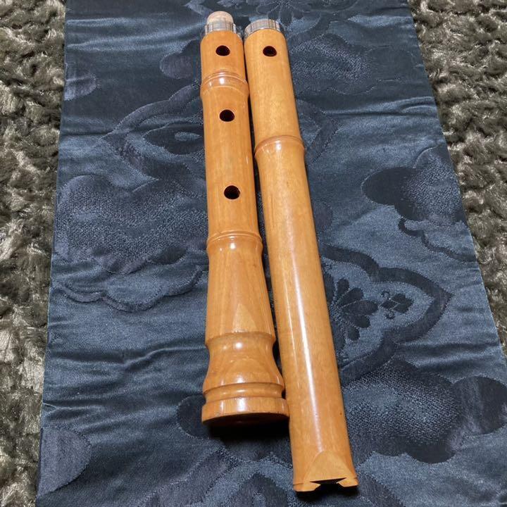 Shakuhachi   pipe  Damaged Sound production confirmed