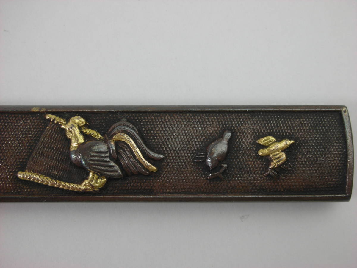 Kozuka Old bird chicken figure Petite Japan Antiques