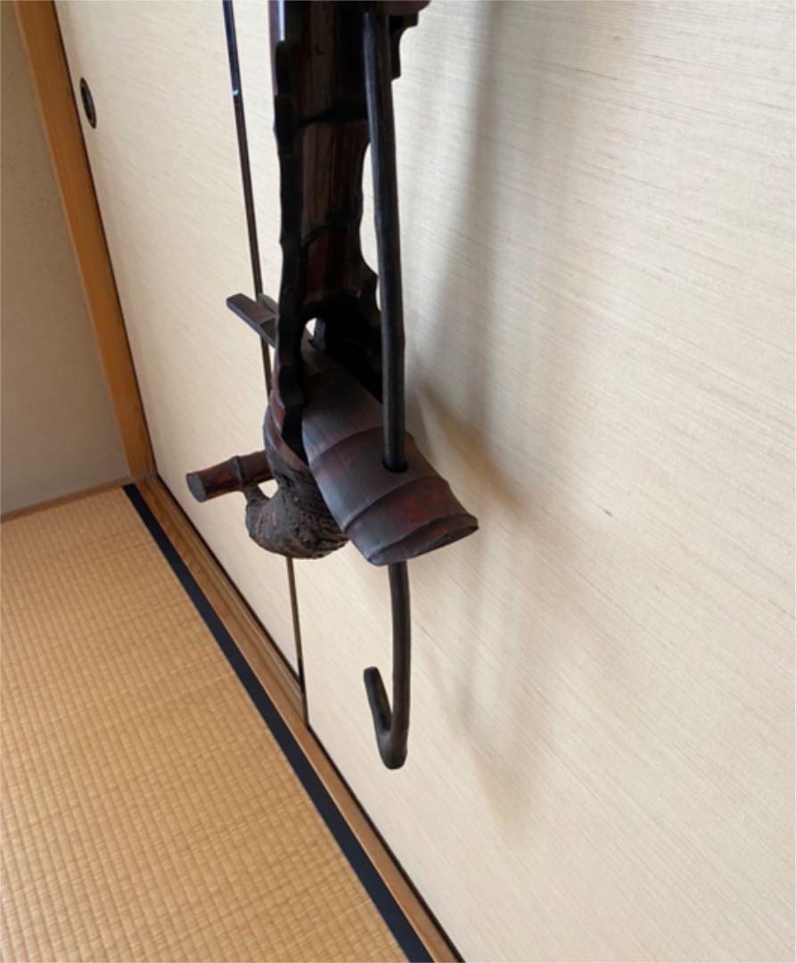 Jizai kagi Hook bamboo hearth old folk house