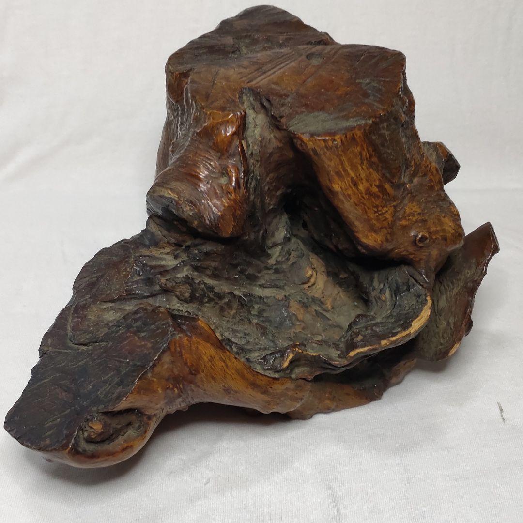 Antique stump Figurine Bonsai stand Jidaimono Old family collection
