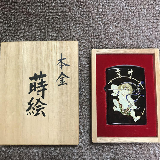 As is For Parts Raijin ZIPPO new unused Raizin Urushi